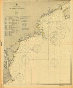 thumbnail for chart NC,1906,Cape Sable to Cape Hatteras