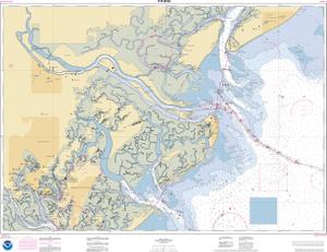 thumbnail for chart Savannah River and Wassaw Sound