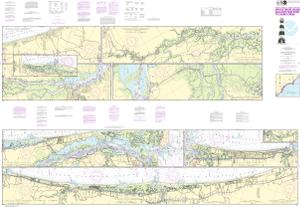 thumbnail for chart Intracoastal Waterway Myrtle Grove Sound and Cape Fear River to Casino Creek