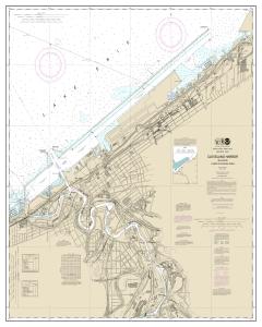 thumbnail for chart Cleveland Harbor, including lower Cuyahoga River,