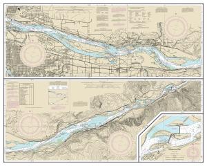 thumbnail for chart Columbia River Vancouver to Bonneville; Bonneville Dam,
