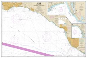 thumbnail for chart Port Hueneme to Santa Barbara;Santa Barbara;Channel Islands Harbor and Port Hueneme;Ventura,