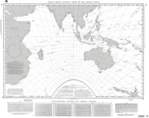 thumbnail for chart Great Circle Sailing Chart of the Indian Ocean