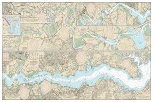thumbnail for chart Rappahannock River Corrotoman River to Fredericksburg,