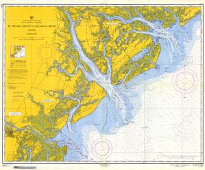 thumbnail for chart SC,1957,St. Helena Sound to Savannah River
