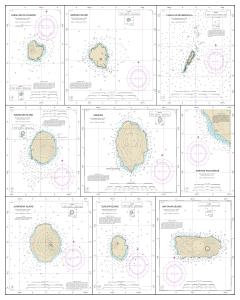 thumbnail for chart Plans in the Mariana Islands; Faraloon de Pajaros; Sarigan Island; Farallon de Medinilla; Ascuncion Island; Agrihan; Agrihan Anchorge; Alamagan Island; Guguan; Anatahan,