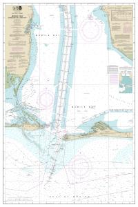 thumbnail for chart Mobile Bay Approaches and Lower Half,