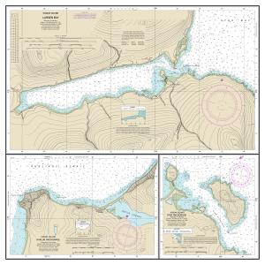 thumbnail for chart Bays and Anchorages, Kodiak Island Karluk Anchorage;Larsen Bay;Uyak Anchorage,