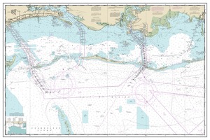 thumbnail for chart Mississippi Sound and approaches Dauphin Island to Cat Island