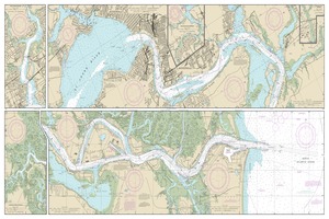 St. Johns River-Atlantic Ocean to Jacksonville thumbnail for chart St. Johns River-Atlantic Ocean to Jacksonville