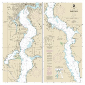St. Johns River Jacksonville to Racy Point thumbnail for chart St. Johns River Jacksonville to Racy Point