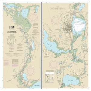 St. Johns River Lake Dexter to Lake Harney thumbnail for chart St. Johns River Lake Dexter to Lake Harney