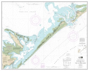 Ocracoke lnlet and Part of Core Sound thumbnail for chart Ocracoke lnlet and Part of Core Sound
