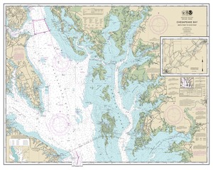 thumbnail for chart Chesapeake Bay Smith Point to Cove Point