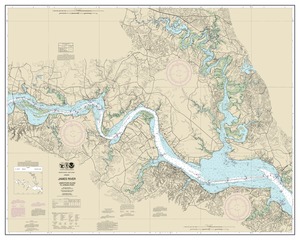 thumbnail for chart James River  Jamestown Island to Jordan Point