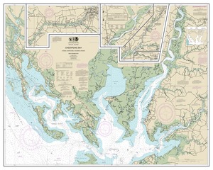 thumbnail for chart Chesapeake Bay Honga, Nanticoke, Wicomico Rivers and Fishing Bay