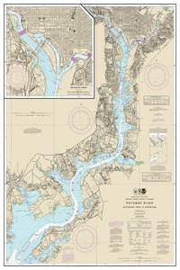 thumbnail for chart Potomac River Mattawoman Creek to Georgetown;Washington Harbor