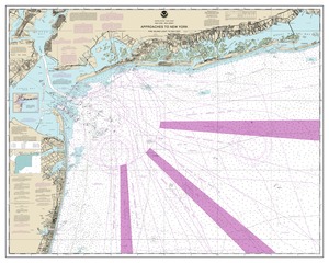 Approaches to New York Fire lsland Light to Sea Girt thumbnail for chart Approaches to New York Fire lsland Light to Sea Girt