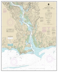 thumbnail for chart Connecticut River Long lsland Sound to Deep River