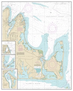 thumbnail for chart Marthas Vineyard Eastern Part;Oak Bluffs Harbor;Vineyard Haven Harbor;Edgartown Harbor