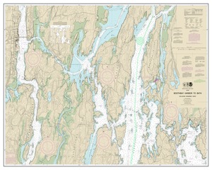 Boothbay Harbor to Bath, Including Kennebec River thumbnail for chart Boothbay Harbor to Bath, Including Kennebec River