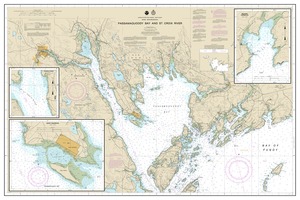 thumbnail for chart Passamaquoddy Bay and St. Croix River; Beaver Harbor; Saint Andrews; Todds Point