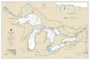 Great Lakes, Lake Champlain to Lake of the Woods thumbnail for chart Great Lakes, Lake Champlain to Lake of the Woods