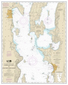 thumbnail for chart Cumberland Head to Four Brothers Islands