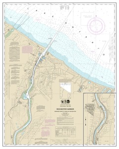 thumbnail for chart Rochester Harbor, including Genessee River to head of navigation