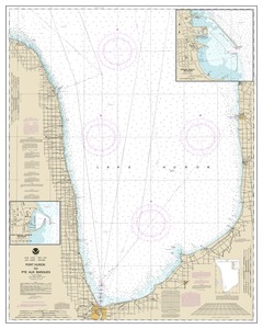 Port Huron to Pte aux Barques;Port Sanilac;Harbor Beach thumbnail for chart Port Huron to Pte aux Barques;Port Sanilac;Harbor Beach