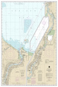 Saginaw River thumbnail for chart Saginaw River