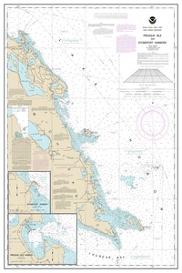 thumbnail for chart Thunder Bay Island to Presque Isle;Stoneport Harbor;Resque Isle Harbor