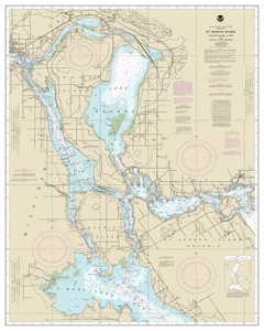 thumbnail for chart St. Marys River - Munuscong Lake to Sault Ste. Marie