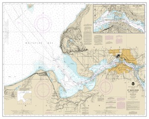 thumbnail for chart St. Marys River - Head of Lake Nicolet to Whitefish Bay;Sault Ste. Marie