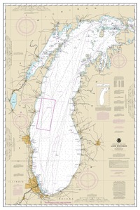 thumbnail for chart Lake Michigan (Mercator Projection)