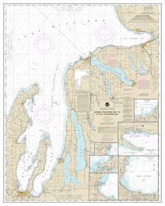 thumbnail for chart Grand Traverse Bay to Little Traverse Bay;Harobr Springs;Petoskey;Elk Rapids;Suttons Bay;Northport;Traverse City