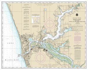 thumbnail for chart Grand Haven, including Spring Lake and Lower Grand River