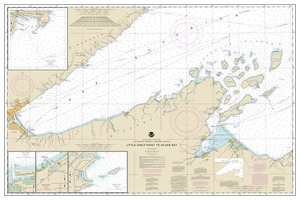 thumbnail for chart Little Girls Point to Silver Bay, including Duluth and Apostle Islands;Cornucopia Harbor;Port Wing Harbor;Knife River Harbor;Two Harbors