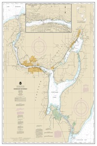 Keweenaw Waterway, including Torch Lake;Hancock and Houghton thumbnail for chart Keweenaw Waterway, including Torch Lake;Hancock and Houghton