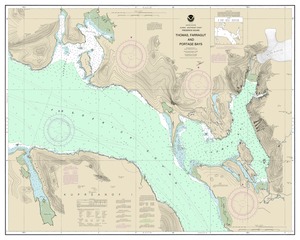 thumbnail for chart Thomas, Farragut, and Portage Bays,  Frederick Sound
