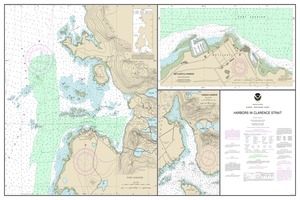 Harbors in Clarence Strait Port Chester, Annette Island;Tamgas Harbor, Annette Island;Metlakatla Harbor thumbnail for chart Harbors in Clarence Strait Port Chester, Annette Island;Tamgas Harbor, Annette Island;Metlakatla Harbor