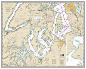 Puget Sound-southern part thumbnail for chart Puget Sound-southern part