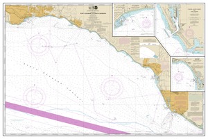 thumbnail for chart Port Hueneme to Santa Barbara;Santa Barbara;Channel Islands Harbor and Port Hueneme;Ventura