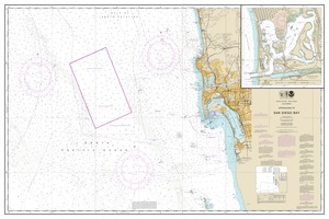 Approaches to San Diego Bay;Mission Bay thumbnail for chart Approaches to San Diego Bay;Mission Bay