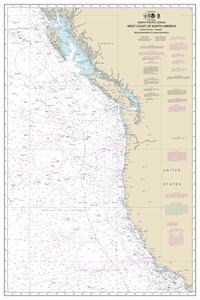 North Pacific Ocean West Coast Of North America Mexican Border To Dixon Entrance thumbnail for chart North Pacific Ocean West Coast Of North America Mexican Border To Dixon Entrance