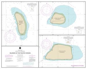 Islands in the Pacific Ocean-Jarvis, Bake and Howland Islands thumbnail for chart Islands in the Pacific Ocean-Jarvis, Bake and Howland Islands