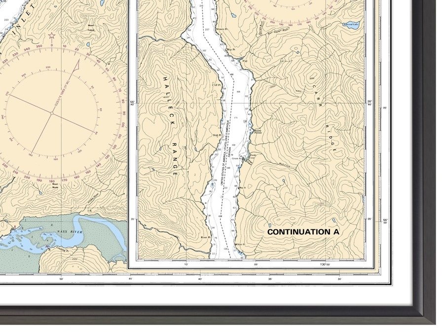 Nautical Charts Online - Chart CHS3933DECOR, Portland Canal and/et