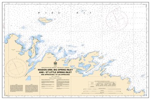 Maiden Arm, Big Spring Inlet and / et Little Spring Inlet and approaches / et les approches thumbnail for chart Maiden Arm, Big Spring Inlet and / et Little Spring Inlet and approaches / et les approches