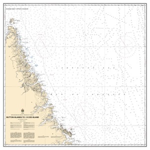 Button Islands to / à Cod Island thumbnail for chart Button Islands to / à Cod Island