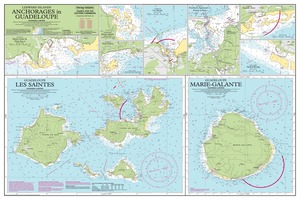 Anchorages in Guadeloupe, Les Saintes and Marie-Galante thumbnail for chart Anchorages in Guadeloupe, Les Saintes and Marie-Galante
